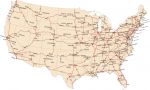 USA highway map